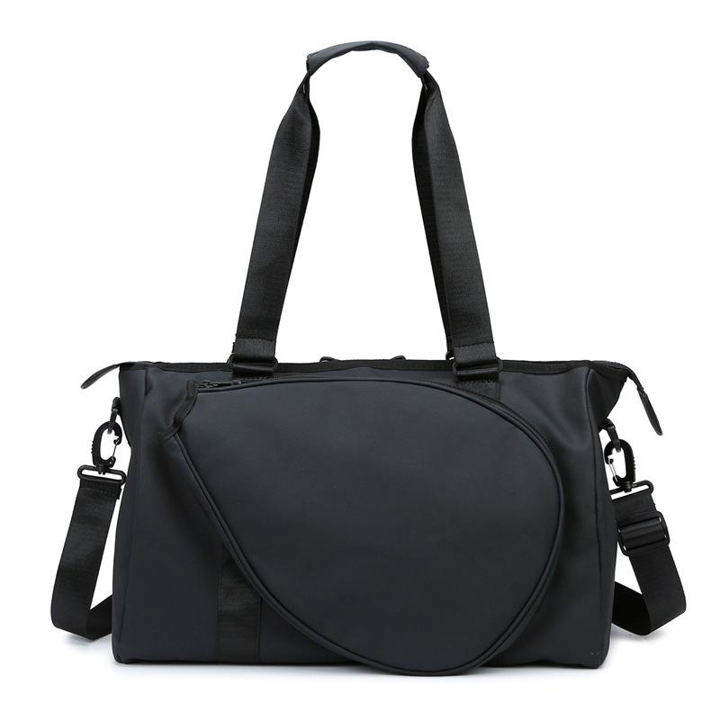 

Out-of-office carry-on shoulder bag storage duffle bag, badminton bag, large capacity sports waterproof gym bag, travel bag чорний