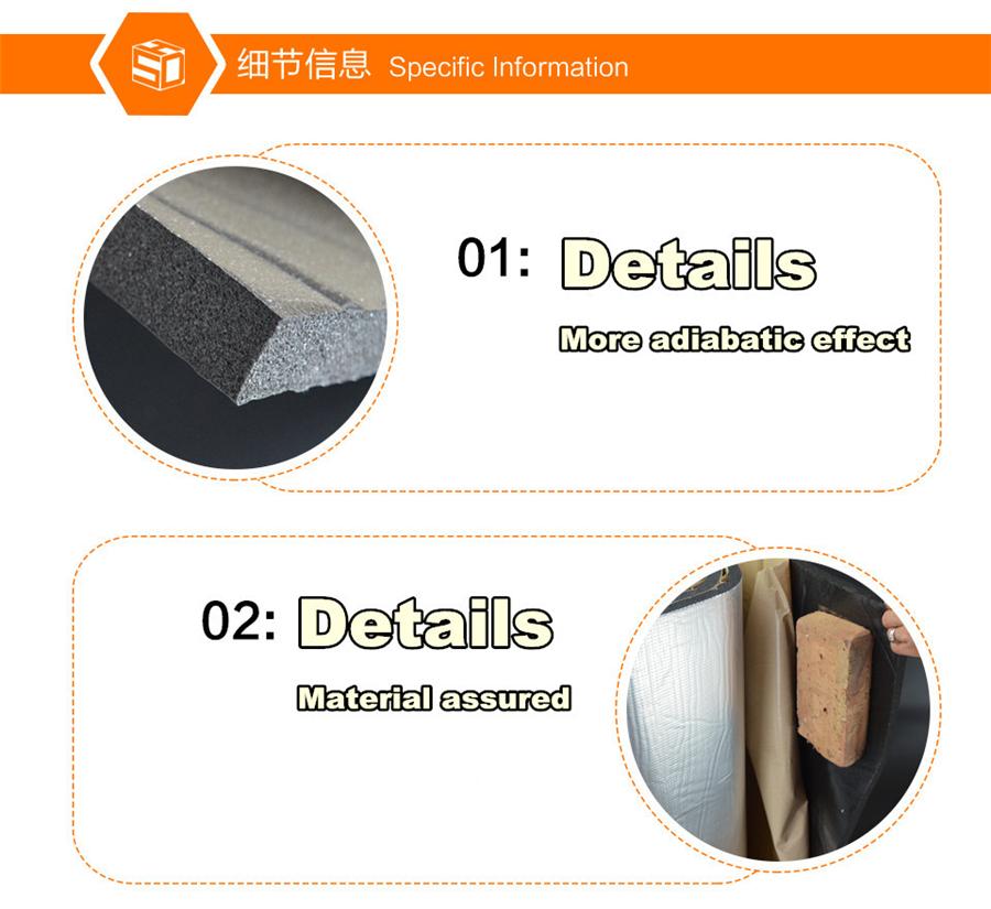 PE with aluminum and self-adhesive Covered with Alumium Shield