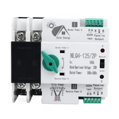 Interruptor de transferencia de doble potencia, conmutación rápida, automático, 230 V CA, 100 A, para fábrica doméstica