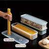 4 Pcs Long Rectangular Food Storage Containers, Plastic Reusable Refrigerator Organizer Boxes Kitchen Accessories