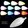 3W Multi Color Changing LED Candle Light Bulb AC85-265V with Remote Control(E27RGB+Cool White)