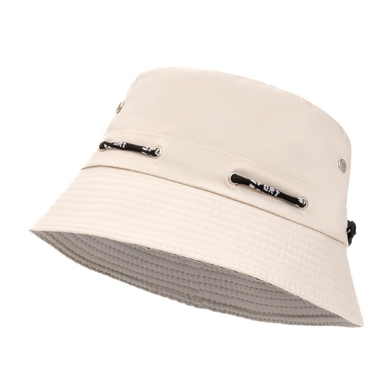 1pc Summer Breathable Mesh Small Basin Hat Solid Color Men's Fishing Outdoor Hiking Fisherman Hat Couple Big Brim Sun Bucket Hat