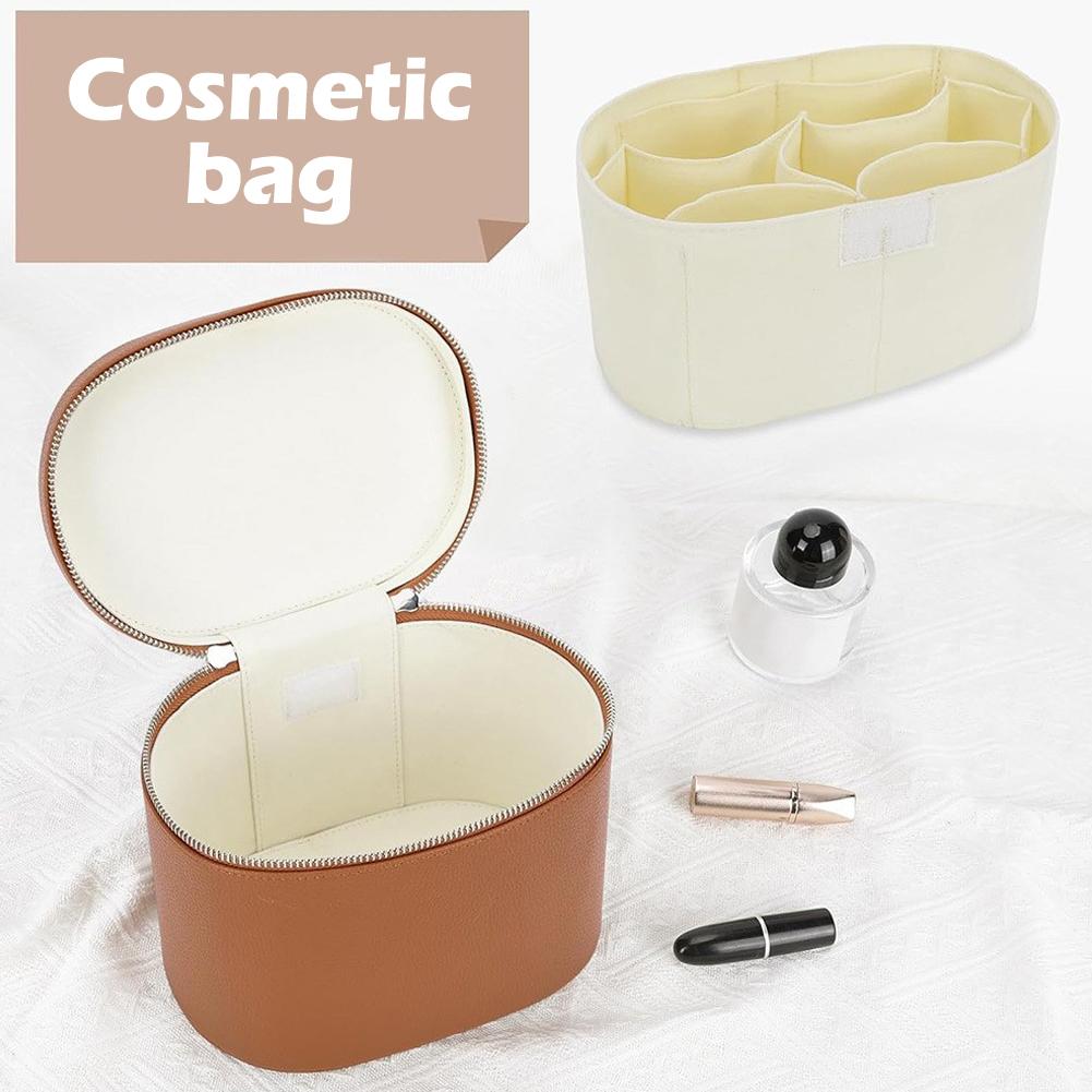 PU Leather Large-capacity Cosmetic Box with Internal Storage Box Fashionable Makeup Bag Luxury Cosmetic Pouch Elegant Organizer