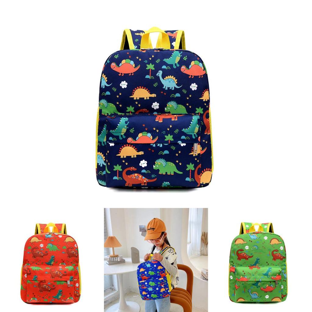 Stylish Nylon Dinosaur Backpack With Breathable And Load-reducing Features