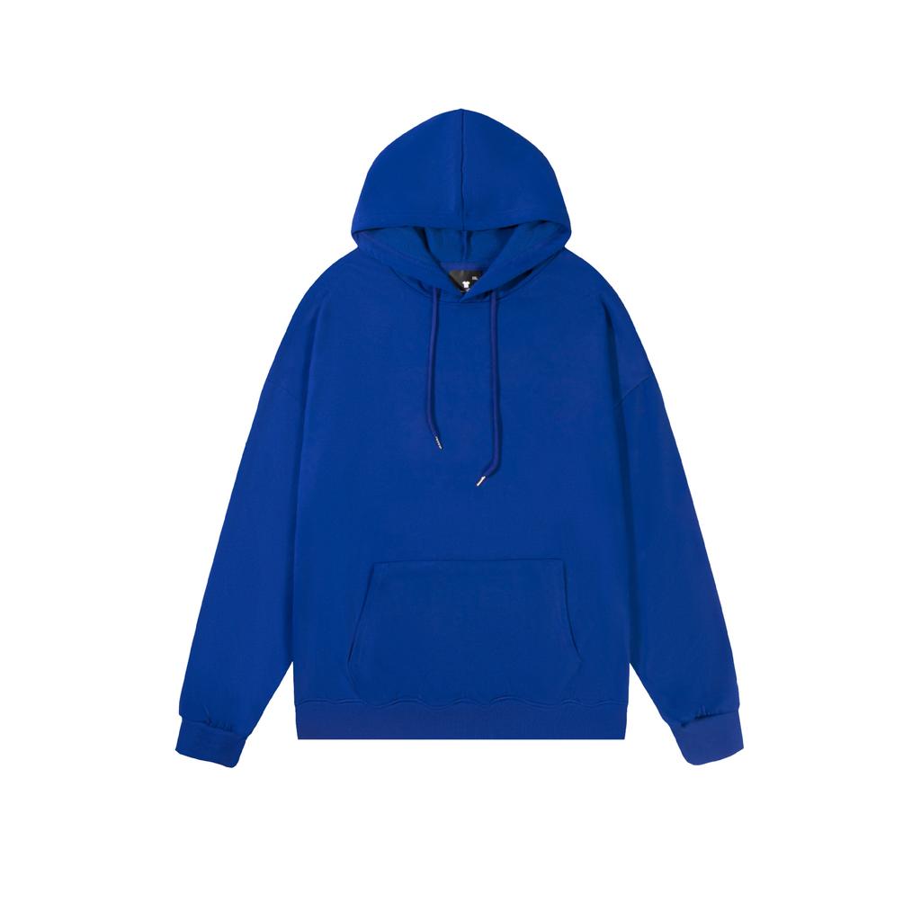 Spring and Autumn Shoulder Loose Polyester Solid Color Hooded Sweater Men's and Women's Couple Pullover Long Sleeve Shirt