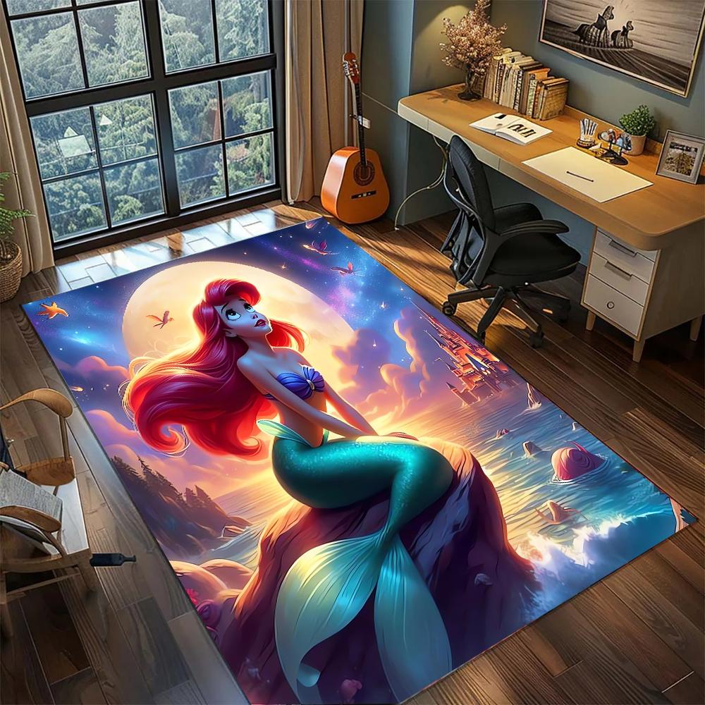 Disney Princesses: Healing Fairy Tales Rug Carpet Large Area Rug Non Slip Washable Floor Mat Gamer Room Bedroom Home Decor
