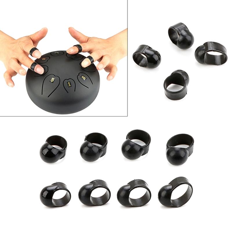 4 PCS Percussion Instrument Drum Finger Sleeve Knocking Playing Finger Cover