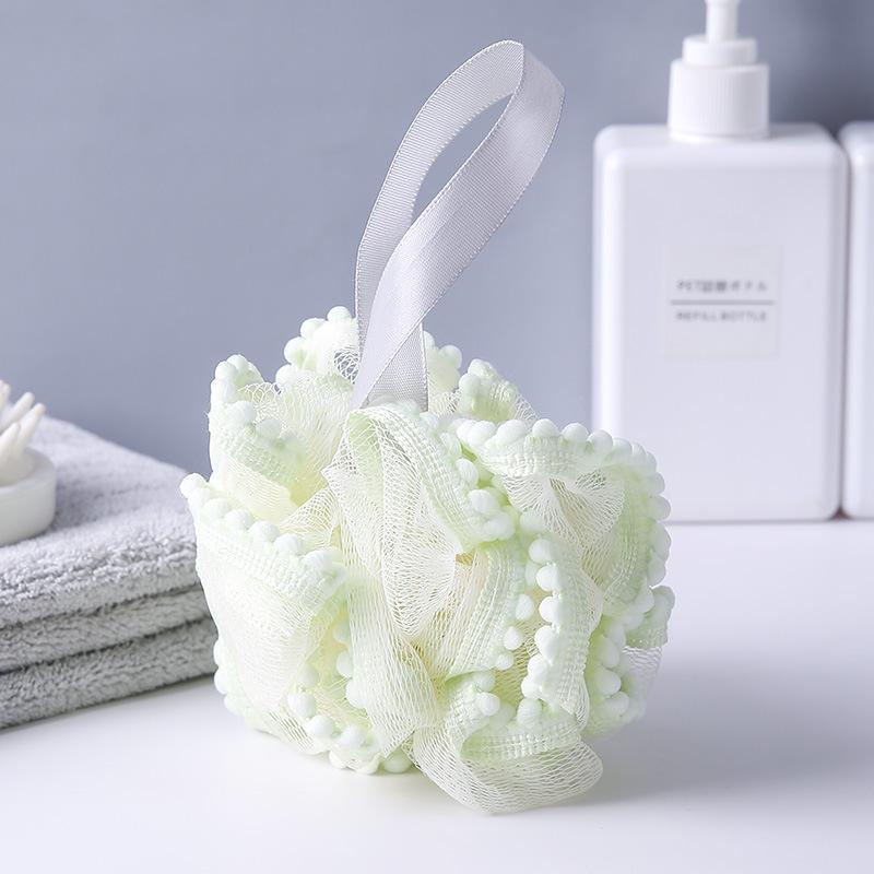 

Куля для душу великого розміру, куля з квітами для душа, мила ванна, спінений рушник для душу для жінок з квітами зелений