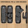 90/180 Degree Flip Door Lock Sliding Door Latch Zinc Alloy for Home Security Gate Anti-Theft Door Bolts Hardware