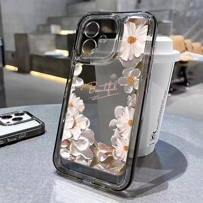 Floral Oil Painting Case for iPhone 13/14/15 Pro/Pro Max/iPhone 17 iPhone 11