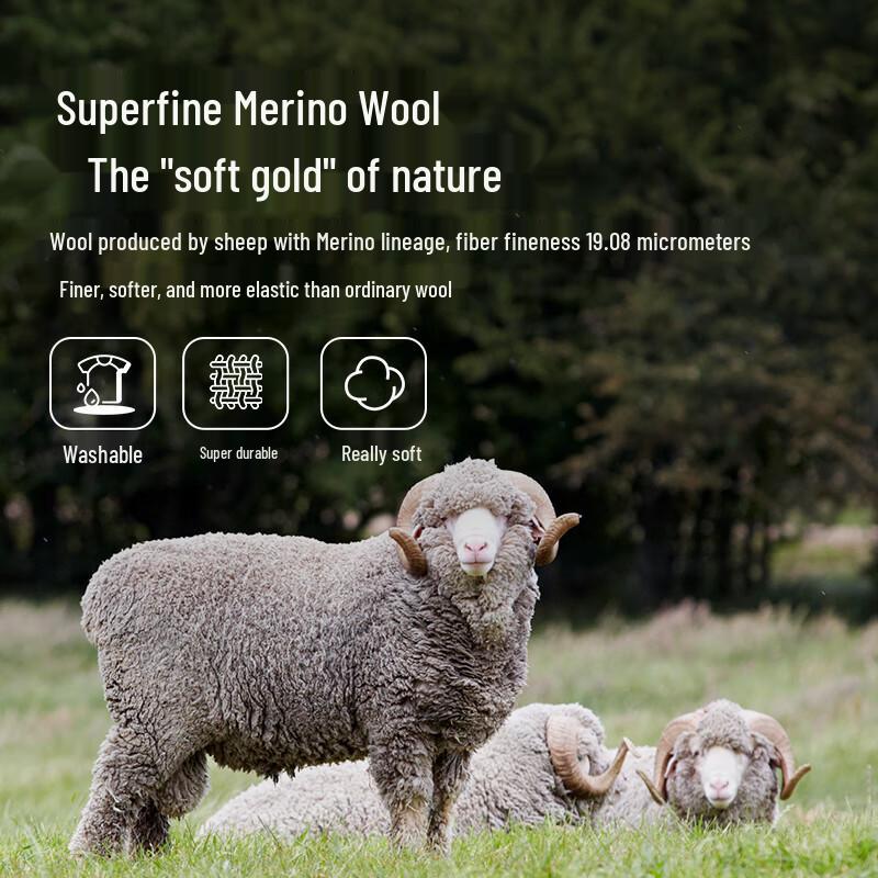 MOBIGARDEN Cloud Ridge Mid-Calf Wool Hiking Socks