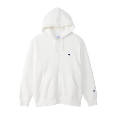 Hoodie Long Sleeve One Point Logo Zip Hooded Sweatshirt S [Champion] C3-W106 Men's Off-White