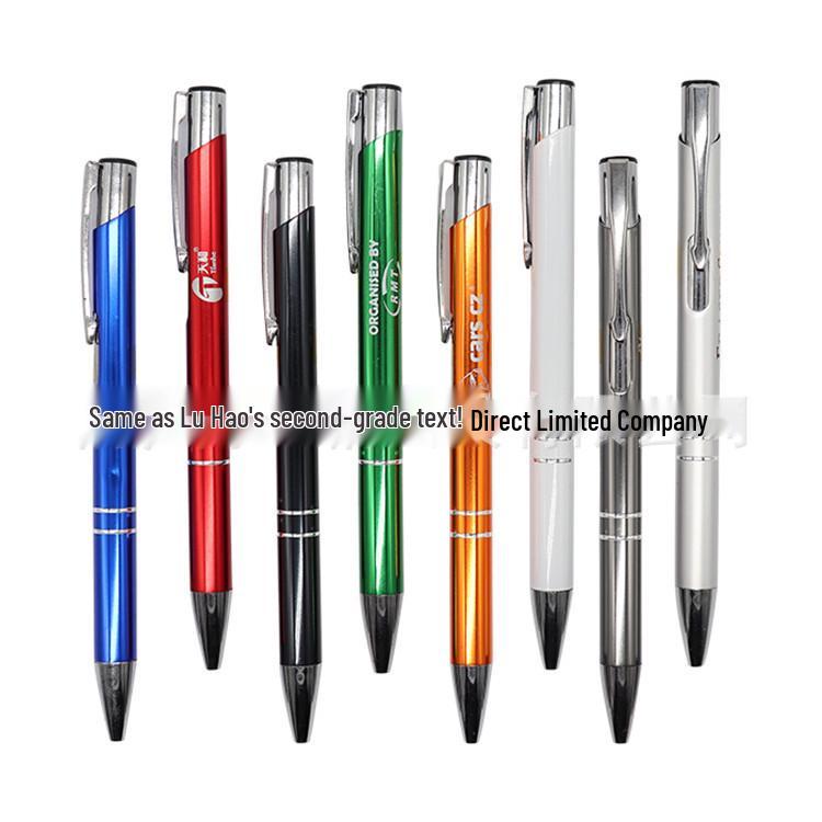In-Stock Aluminum Ballpoint Pen with Laser-Engraved Logo - Ideal for Company Events and Promotional Gifts