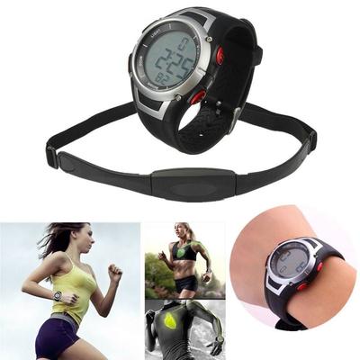 Spor Dijital Saat Kalp Atış Hızı Monitörü Kablosuz Göğüs Kemeri Kemer Su Geçirmez