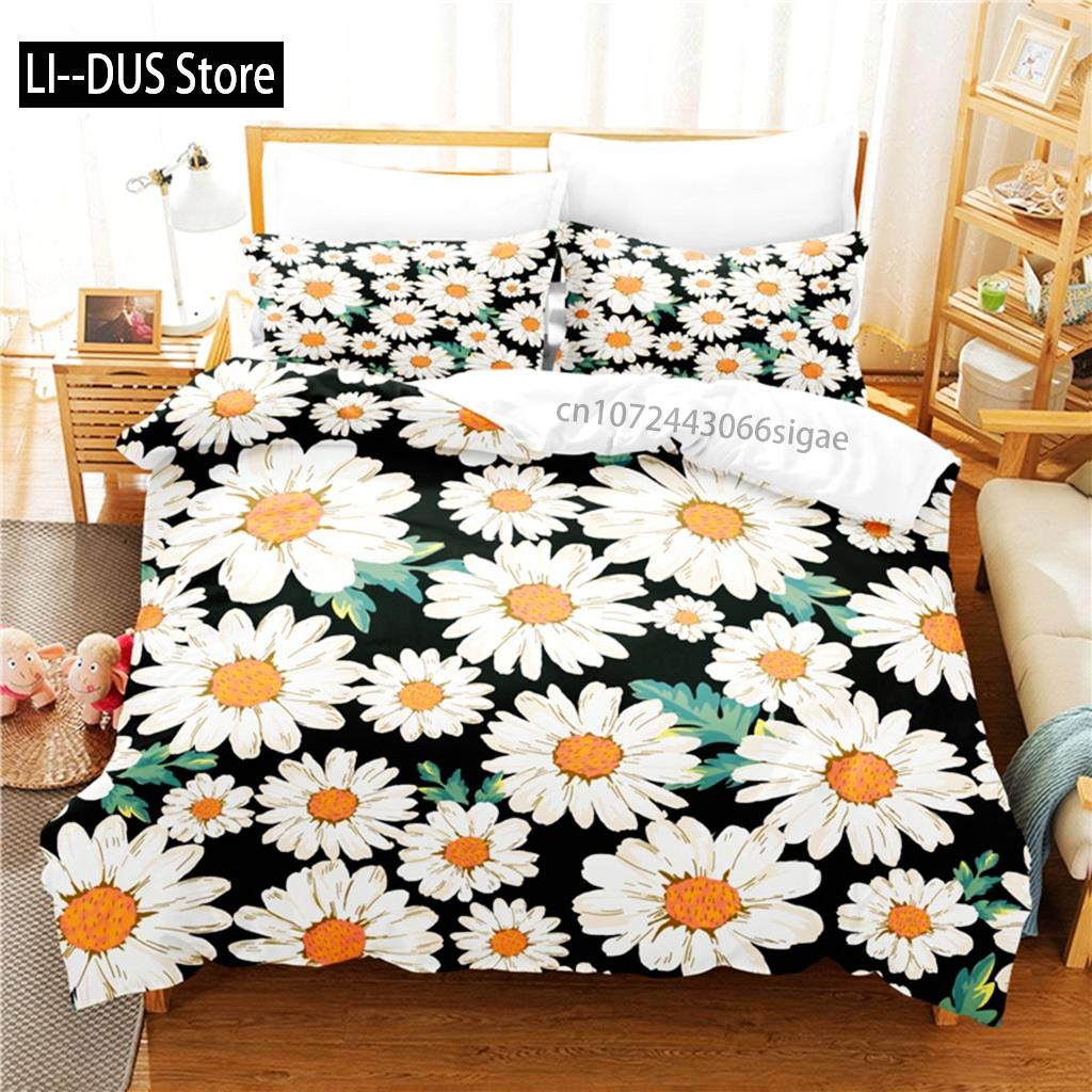 Little Daisy Bedding Set Duvet Cover Set 3d Bedding Digital Printing Queen Size Bedding Set Fashion Design