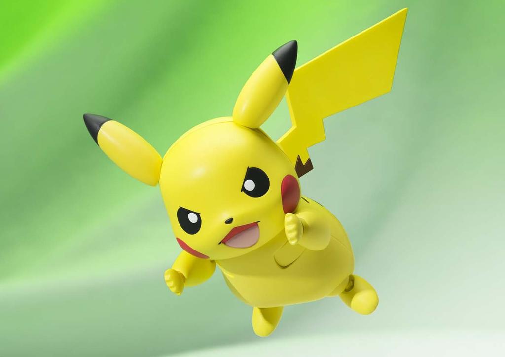 TAMASHII NATIONS Approximately PVC ABS Painted Action Figure S.H.Figuarts Pokémon Pikachu, 100mm, &