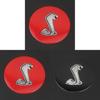 Stilvoller und langlebiger 85mm Lenkradaufkleber mit Cobra Shelby Emblem für Ford Mustang Gt350 Gt350r