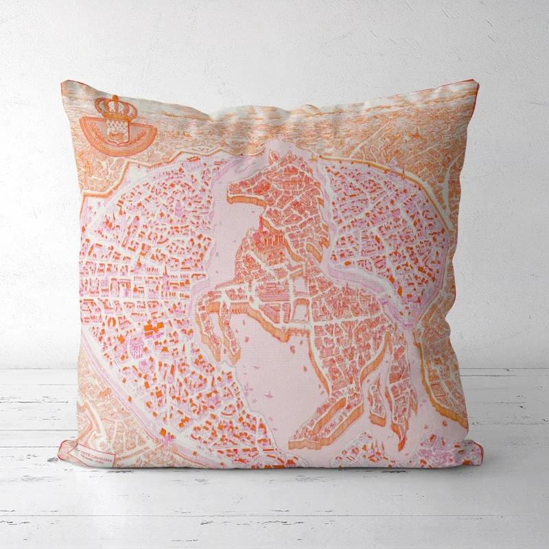 A Drop Shipping Printed Cushion Cover Decorative Pillowcases High-end Royal High Quality Thick Europe Rich Italy Design 1-27#