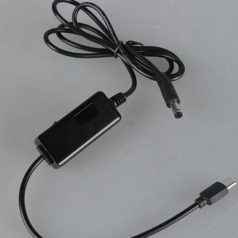 Type C To DC5521 Power Cable Wire Line Supports Adjustable Voltages 5V 9V 12V 15V 20V with PD Fast Charging Function