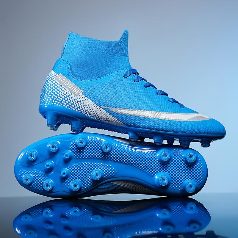 New design large size comfortable flat bottom wear-resistant youth football shoes football shoes