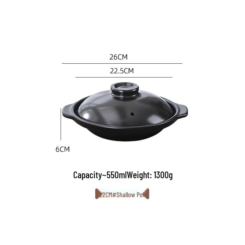 ZISIZ Ceramic Clay Pot Casserole