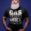 Gas Clutch Shift Repeat T Shirt Unisexual Transmission Racing Vintage Washed Breathable Unisex Slightly Comfortable Stretched