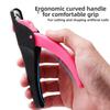 Rounded Edges Acrylic Fake Nail Clippers Built-in Nail Buffer Nail Tools  For Acrylic Nails