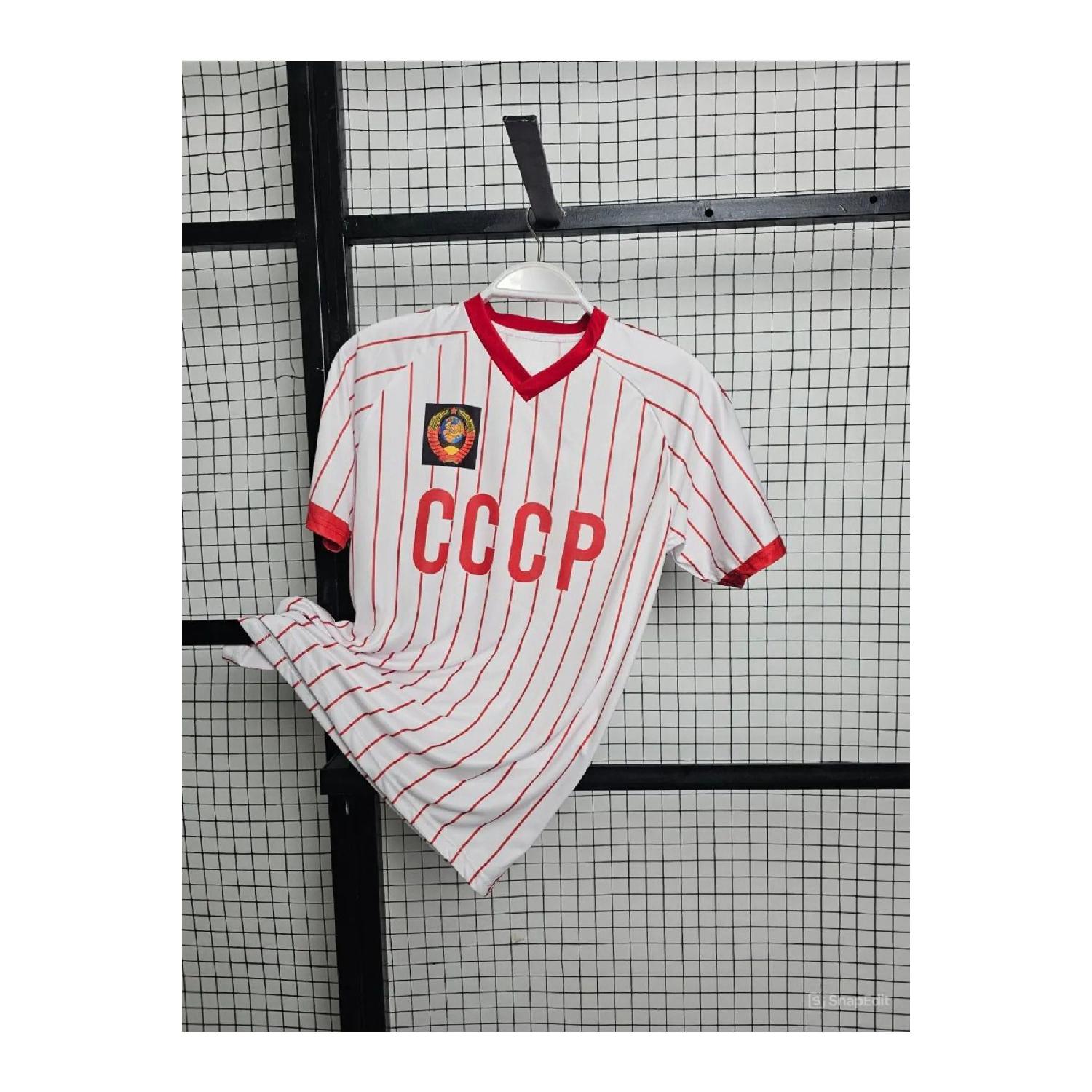 

Футболка Cccp в стиле ретро, ​​дышащая футбольная рубашка из полиэстера S чистый