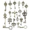 Set of 50pcs Vintage Alloy Assorted Skeleton Key Pendants Charms Jewelry Making