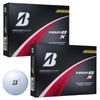 Dozen Bridgestone 2024 TOUR B X Pearl White Golf Balls Shop Card [2 Set] (24 Balls) Original