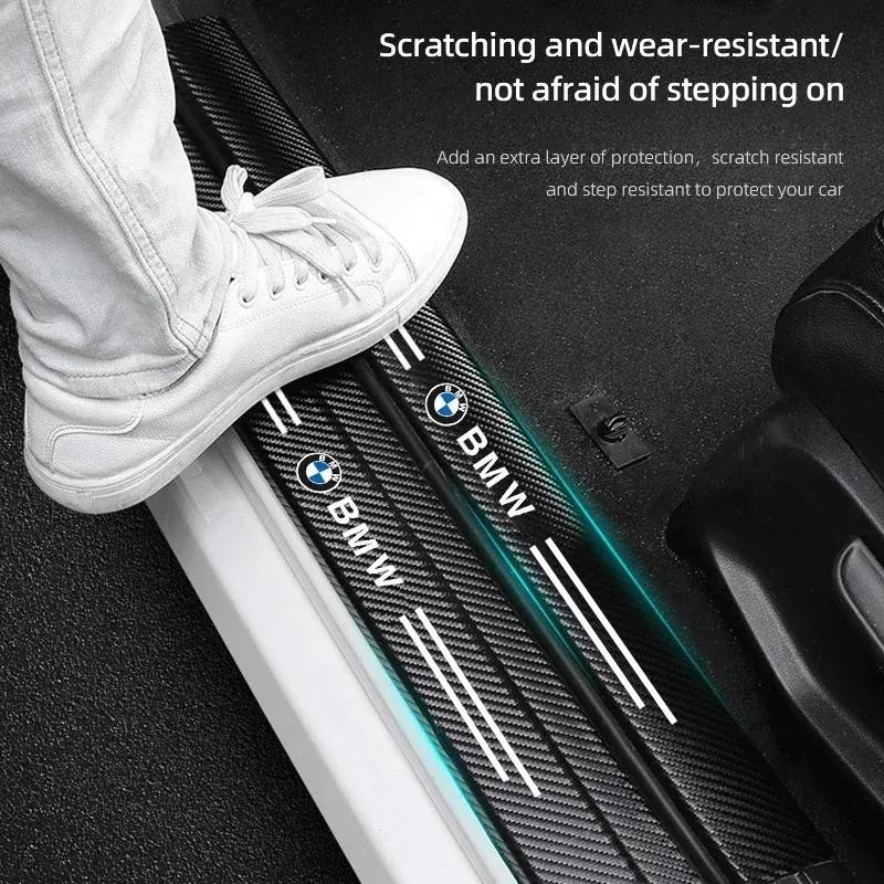 -Car Threshold Protection Stickers Scratch Resistant Accessories For BMW E46 E90 E60 F30 F10 E39 i3 i4 X1 X2 X3 X5 X4 X6 X7 M3 M