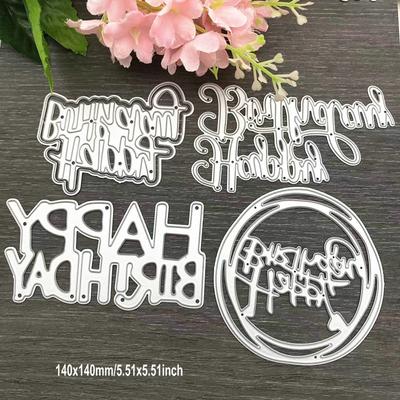 Alles Gute zum Geburtstag Stanzformen Metall Schablone DIY Scrapbooking Album Papier Karte Prägung Handwerk Kunst Gruß Buchstabe Wort