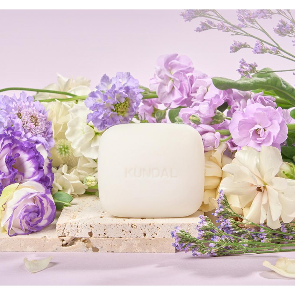 KUNDAL Signature Parfüm & Feuchtigkeitsseife Weißer Moschusduft, 100g, 10 Stück