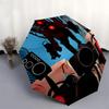 Robot, Cityscape- Automatic Opening and Closing, 8-rib Structure Portable Umbrella, Suitable for Men and Women in All Seasons - Perfect Gift