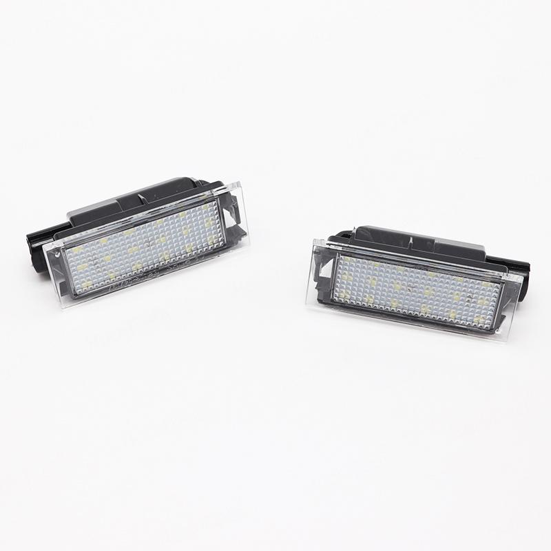 Car LED Number License Plate Lights For Renault Megane 2 Clio Laguna 3 Megane 3 Twingo Master Vel Satis