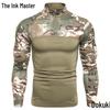 2023 Men's European Military Style Camouflage Long Sleeve Fitness T-shirt