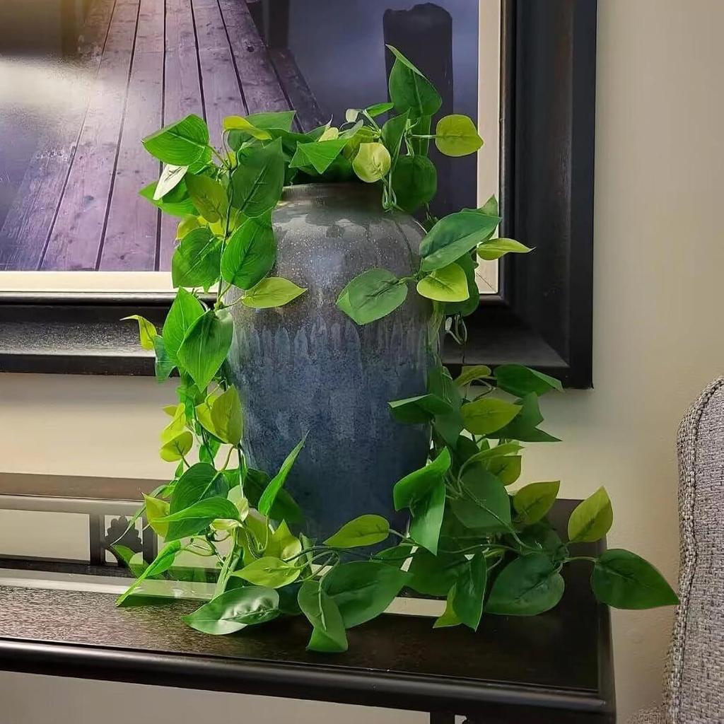 Artificial Hanging Vine Plant for Home Décor: Ideal for Living Room, Bedroom, Bathroom, Kitchen, Windowsill, Balcony, and Courtyard.