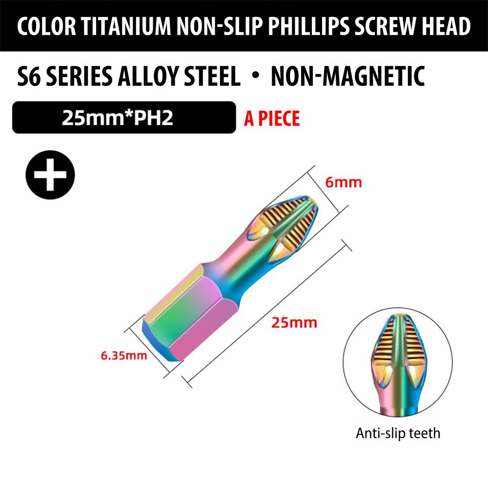 

Non-Slip Impact Batch Head Strong Magnetic Cross High Torque Hardness Screw 25/50/65/70/90/150mm Waterproof Screwdriver Bits Set