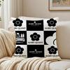 Classic Logo Mmary Quant Cushion Cover Plush Decorative Pillow Case With Hidden Zipper Cutecore Room Decor For Home