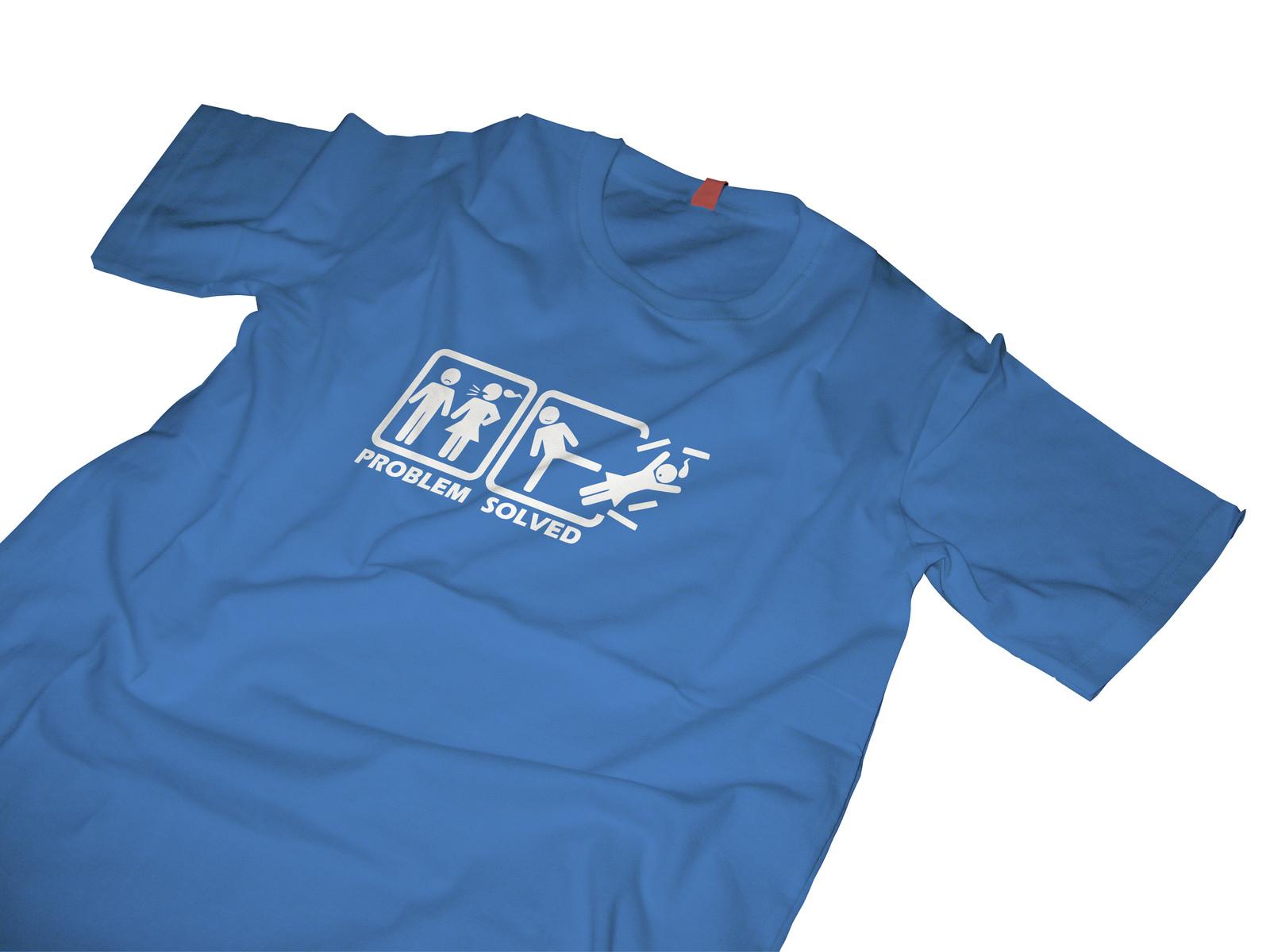Problem Solved TShirt funny top for men S