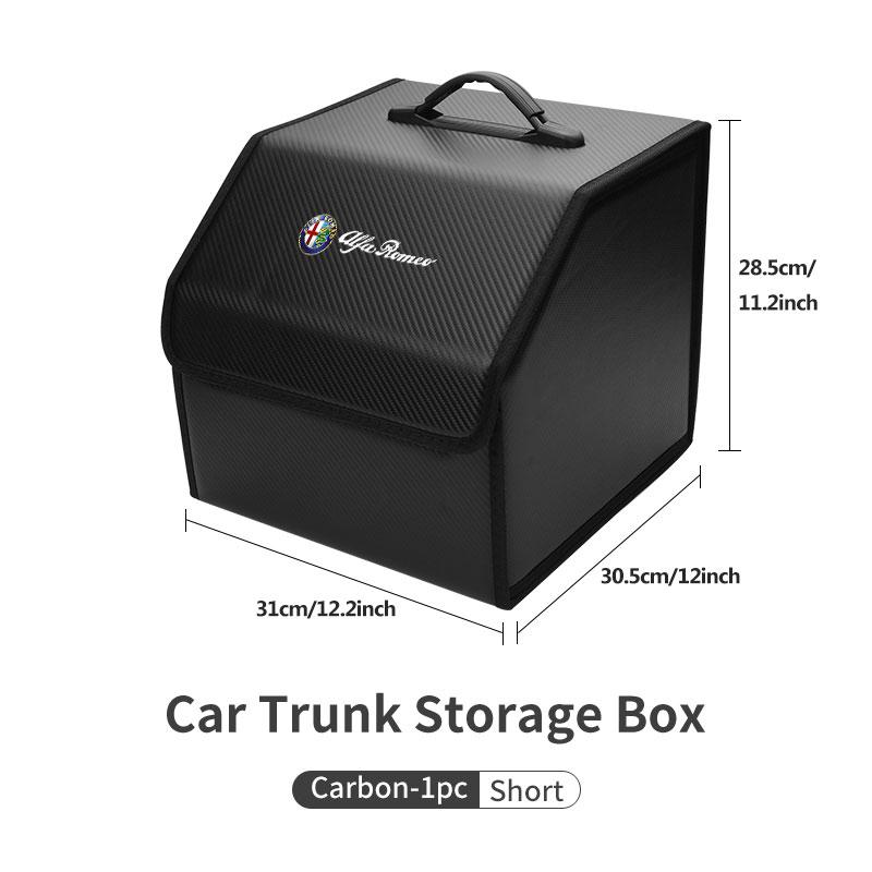 Car Organizer Trunk Storage Box Stowing Tidying Container Bag For Alfa Romeo 159 Giulietta 156 147 Giulia Mito GT Stelvio Spider
