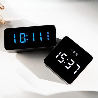 HD Spiegelwecker Multifunktionaler Spiegel Digitalwecker Stumm LED Spiegeluhr Schminkspiegel