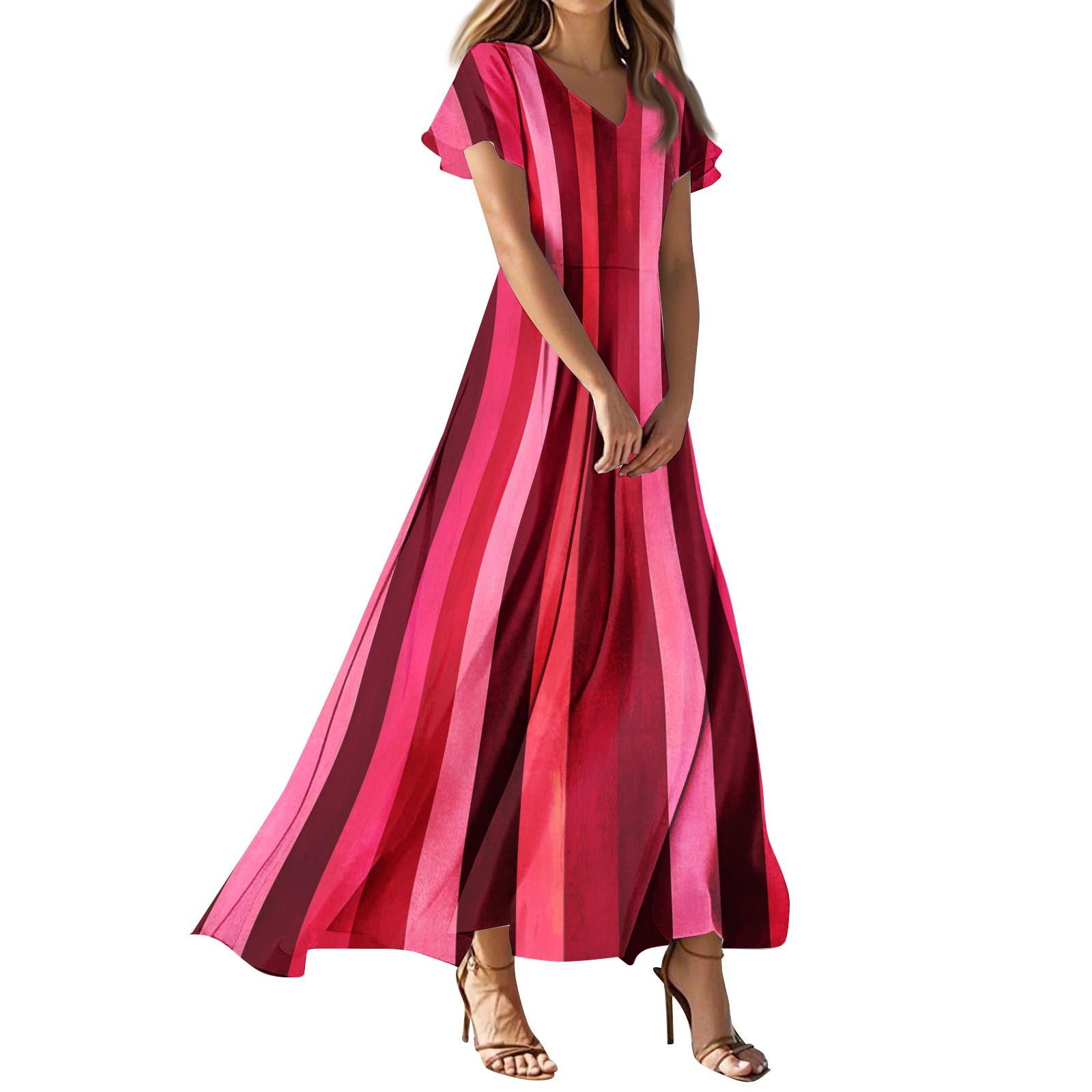 

Платья для женщин, летние, повседневные, на пуговицах, с V-образным вырезом, с коротким рукавом, для работы, платья XL винный