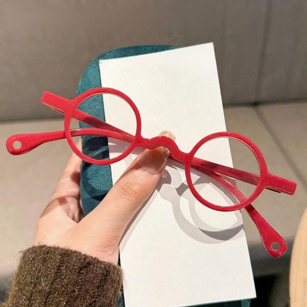 New Fashion Small Round Frame Women's Reading Glasses Retro Ultra Light Neutral HD Personalized Anti Blue Light Glasses