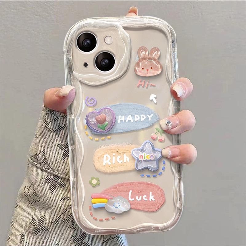 

Подходит для чехла для мобильного телефона Huawei Mate30pro P60 Прозрачный трехцветный пигмент Трехмерная кукла Nova9 Honor 90/80 Honor 9x/9xpro Universal