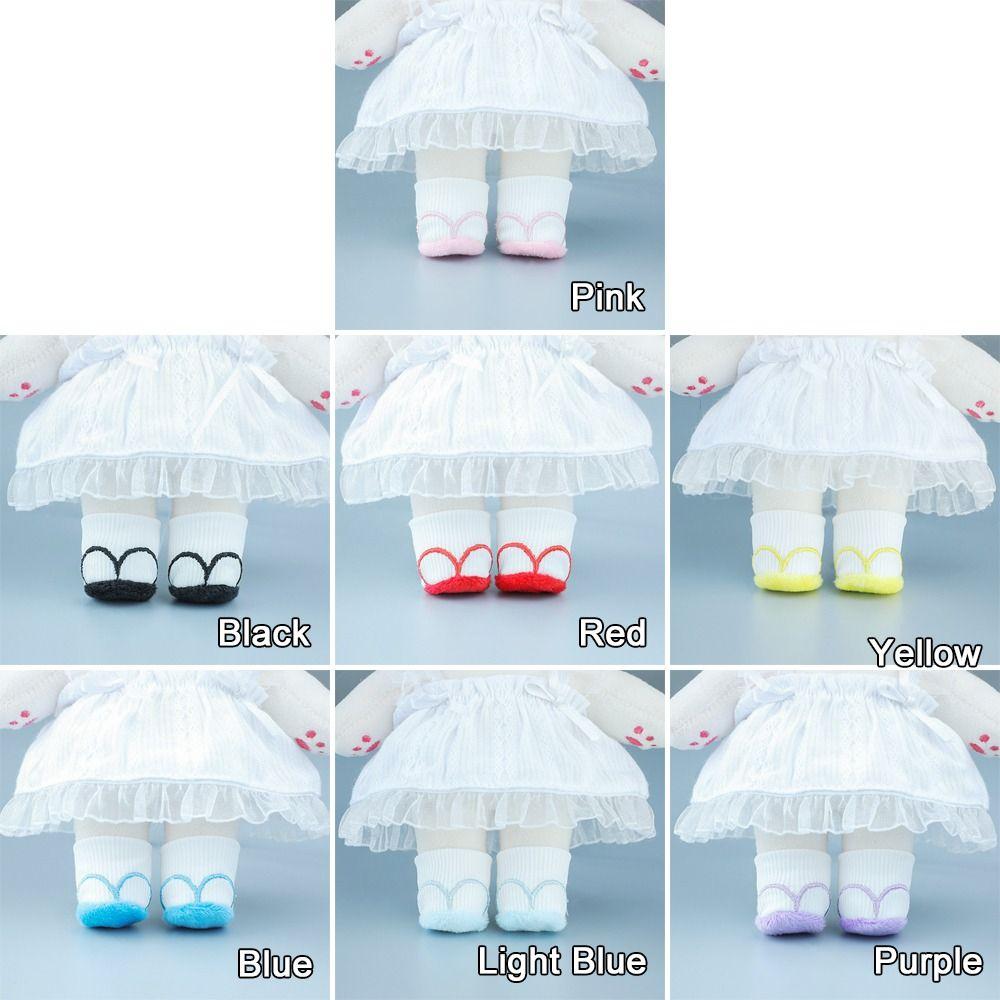 New DIY For 1/12 Dolls Fashion Boots Doll Plush Shoes Clothes Accessories 20cm Doll Shoes