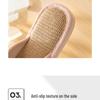 Jie Liya Unisex Linen Slippers - Sweat-Absorbent, Silent, All-Season Indoor Use