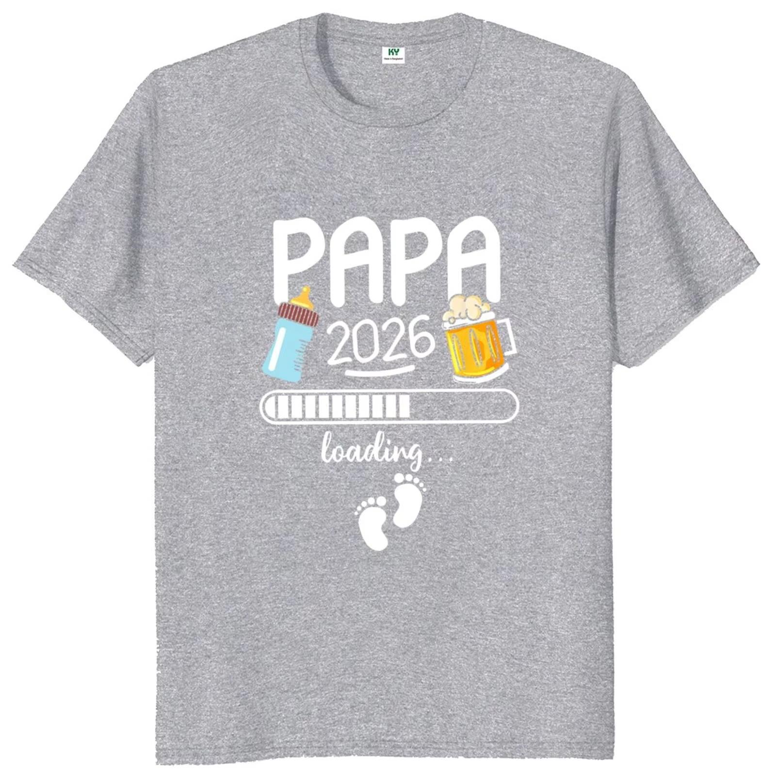 

Papa 2026 Funny Future Dad Beer Lovers Printed Tshirts Graphic Tshirts High Quality Mens Short Sleeve Tshirts Mens Tops M