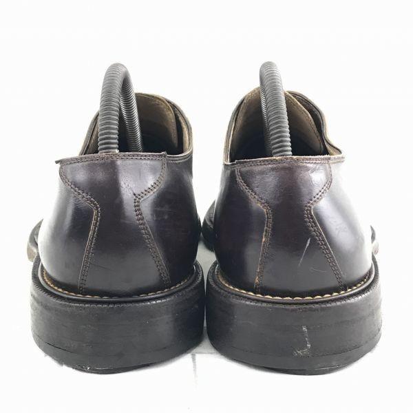 Hergestellt in Italien Two Boots New York Echtes Leder U-Spitze Rutschfeste Sohle Schuhe Größe 27,0 cm Schwarz(GEBRAUCHT)