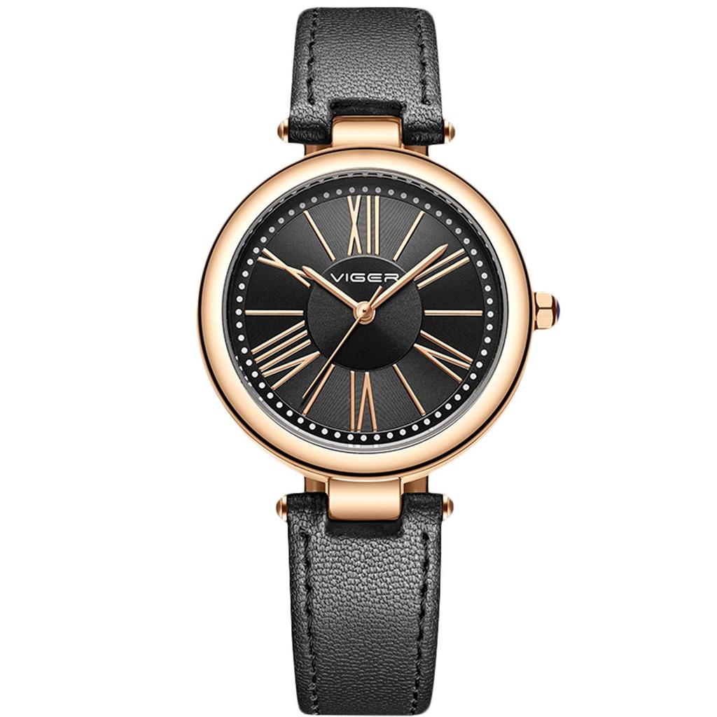 RORIOS Watches for Made In Japan Mesh Black C Women, Waterproof, Movement, Quartz, Cute, Band/Leather Strap, Business, Casual, Simple, Commuting,